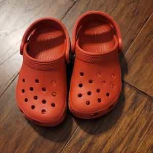 Toddler Red Crocs